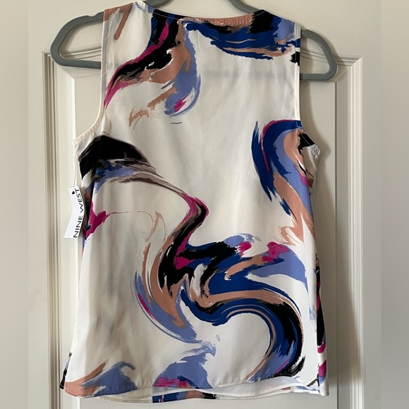 NWT Nine West Vibrant Sleeveless Blouse Women’s Size XS - Picture 4 of 13